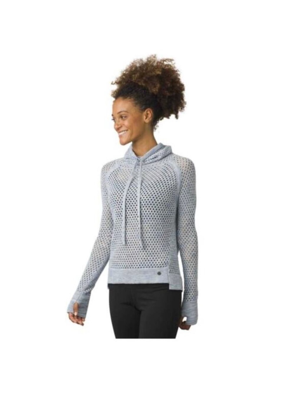 Prana Blue/Gray Cowl Neck Sweater